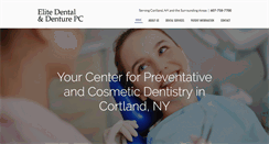 Desktop Screenshot of elitedentalanddenture.com